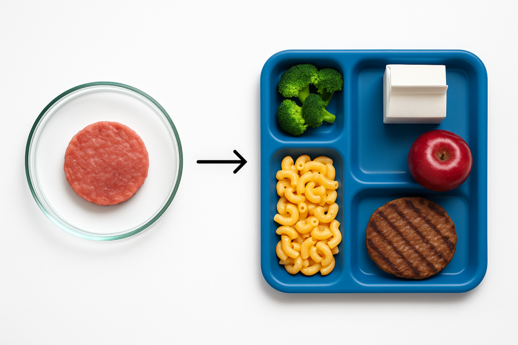 How lab-grown meat is reshaping school lunches with safety, nutrition, and ethical promise.